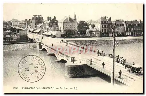 Cartes postales Trouville Deauville Le pont Cacao Van Houten