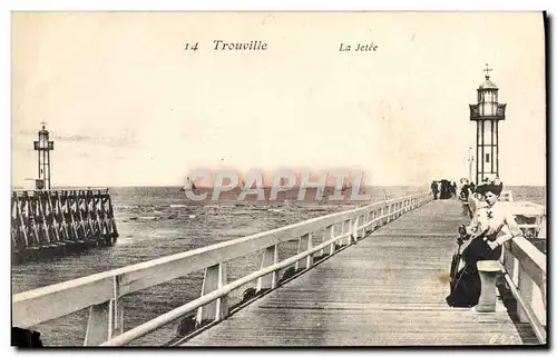 Cartes postales Trouville sur Mer La jetee