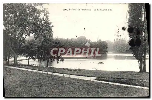 Ansichtskarte AK Le bois de Vincennes Le lac Daumesnil