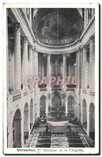 Ansichtskarte AK Versailles Interieur de la chapelle