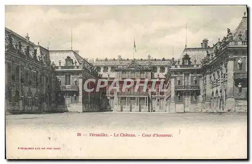 Cartes postales Versailles Le chateau Cour d&#39honneur