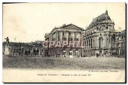 Ansichtskarte AK Versailles Chapelle Et Aile De Louis XV