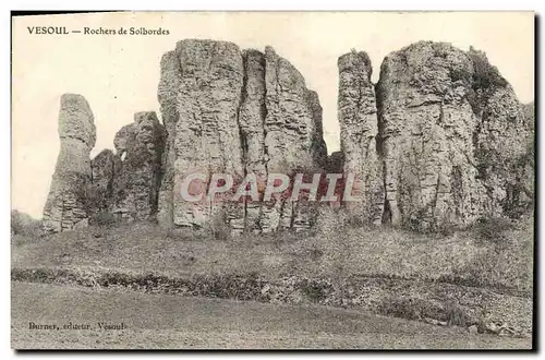 Cartes postales Vesoul Rochers De Solbordes