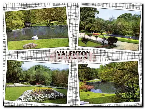 Moderne Karte Valenton Val De Marne Chateau des Charmilles Le Mille Pattes