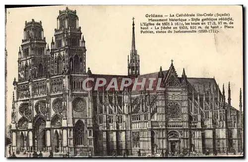 Cartes postales Orleans La Cathedrale Ste Croix