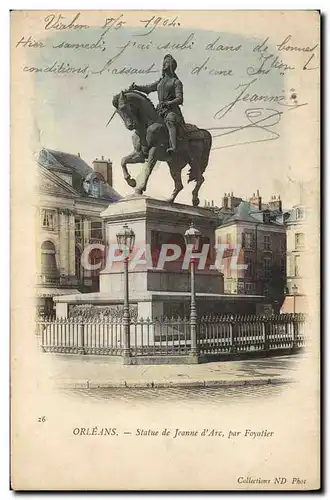 Cartes postales Orleans Statue De Jeanne D'Arc Par Foyatier