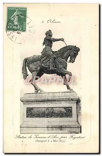 Cartes postales Orleans statue De Jeanne d'Arc Foyatier