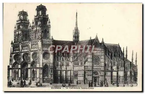Cartes postales Orleans La Cathedrale Sainte Croix