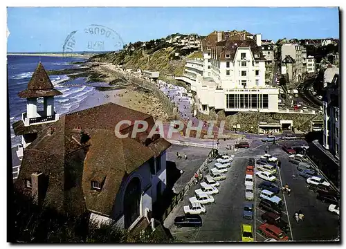 Cartes postales moderne Granville Le Casino La Plage Et l'etablissement de Thalassatherapie Le Normandy