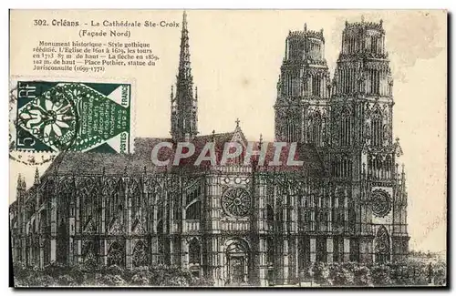 Cartes postales Orleans La Cathedrale Ste Croix