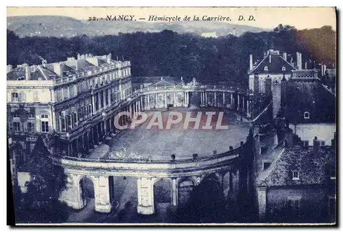 Ansichtskarte AK Nancy Hemicycle De La Carriere