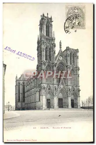 Cartes postales Nancy Eglise St Pierre