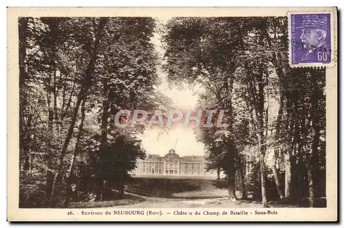 Cartes postales Environs Du Neubourg Chateau Du Champ De Bataille Sous bois