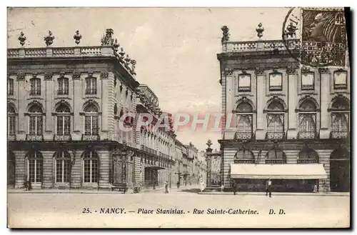 Cartes postales Nancy Place Stanislas Rue Sainte Catherine