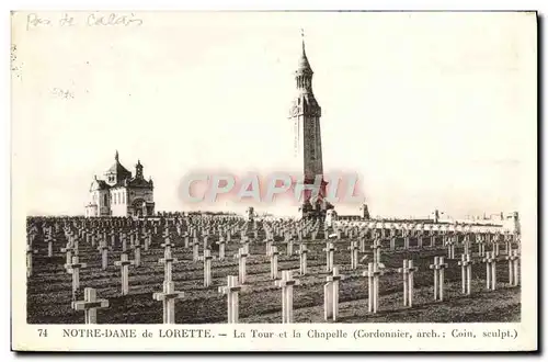 Cartes postales Notre Dame De Lorette La Tour Et La Chapelle