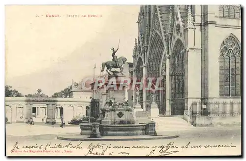 Cartes postales Nancy Statue de Rene II