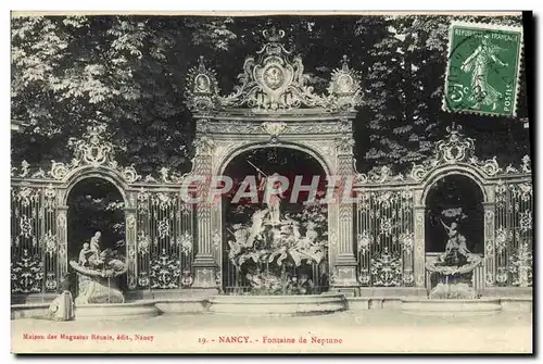 Cartes postales Nancy Fontaine De Neptune