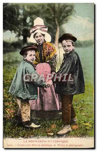 Cartes postales La Normandie Pittoresque Enfants Folklore