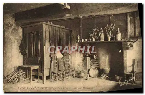 Cartes postales La Basse Normandie Pittoresque Interieur Normand