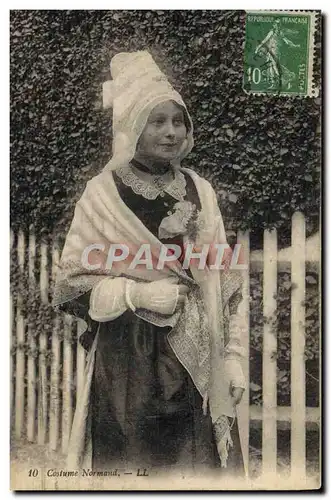 Cartes postales Costume Normand Folklore