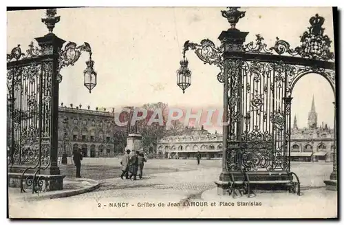 Cartes postales Nancy Crilles De Jean Lamour Et Place Stanislas