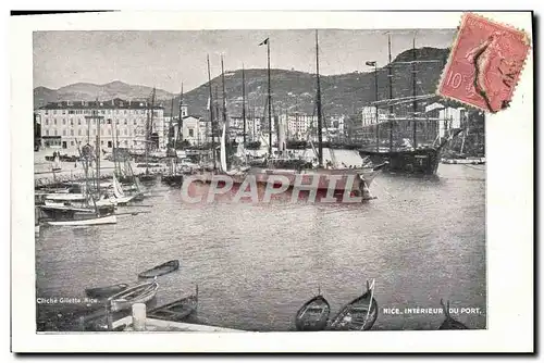 Cartes postales Nice Interieur Du Port Bateaux