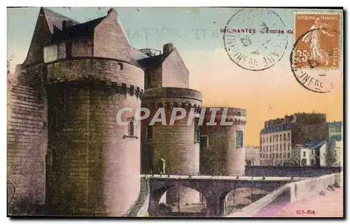 Cartes postales Nantes Entree Du chateau