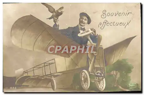 Cartes postales Souvenir Affectueux Avion