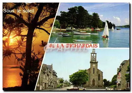 Cartes postales moderne La Richardais Les bords de la Rance et l&#39eglise