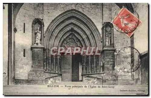 Cartes postales Billom Porte Principale De I&#39Eglise De Saint Loup