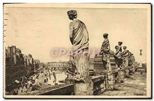 Cartes postales Bordeaux Vue Generale Prise De La Terrasse du grand theatre