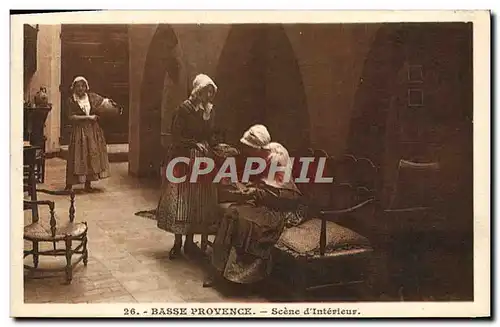 Cartes postales Basse Provence Scene D&#39Interieur