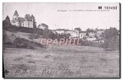 REPRO Dordogne Thiviers Le Chateau Et Vue Generale