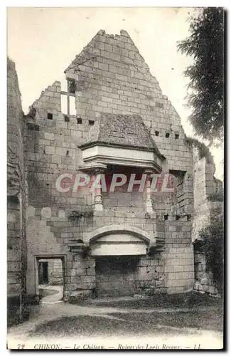 Ansichtskarte AK Chinon Le Chateau Ruines Des Logis Royaux