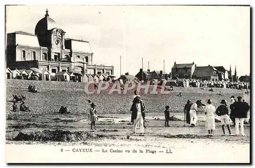 Cartes postales Cayeux Le Casino Vu De La Plage