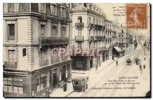 Cartes postales Saint Nazaire La Rue Ville Es Martin Hotel des Messageries Confiserie