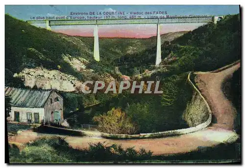 Cartes postales Environs De La Courtine Viaduc Des Fades