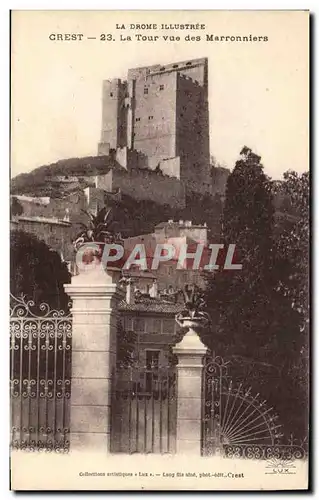 Cartes postales Crest La Tour Vue Des Marronniers