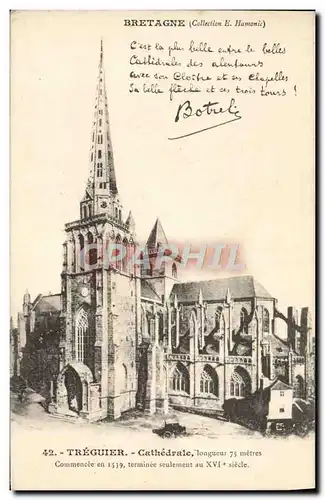 Cartes postales Treguier Cathedrale Botrel