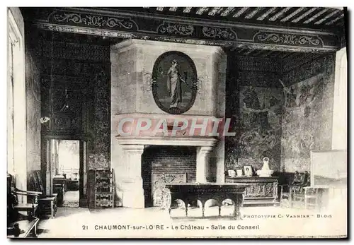 Cartes postales Chaumont Sur Loire Le Chateau Salle Du Conseil