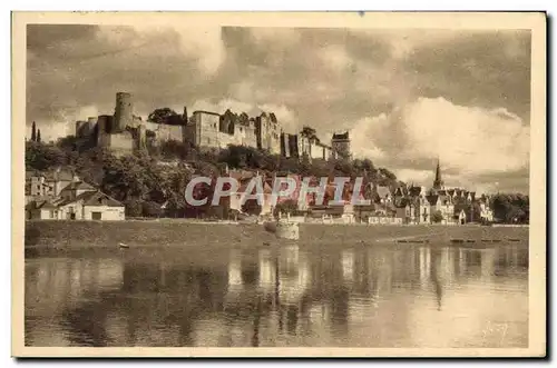 Ansichtskarte AK Chinon Le Chateau Vu Des Rives De La Vienne