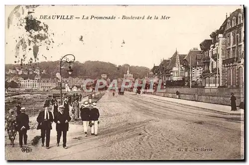 Cartes postales Deauville La Promenade Boulevard De La Mer