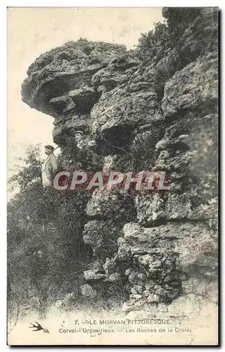 Ansichtskarte AK Le Morvan Pittoresque Corvol I&#39Orguilleux Les Roches De La Croix