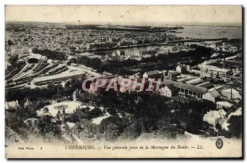Ansichtskarte AK Cherbourg Vue Generale Prise De La Montagne Du Roule
