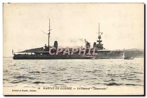 Cartes postales Marine De Guerre Le Cuirasse Democratie