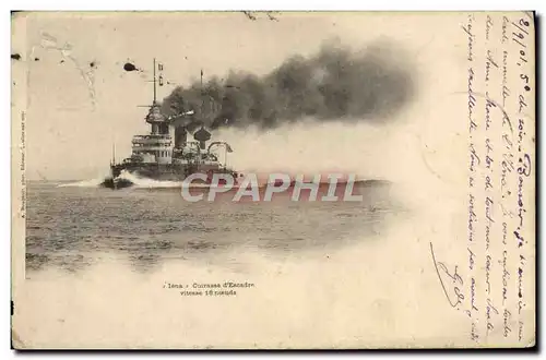 Cartes postales Cuirasse d'escadre Iena Bateau