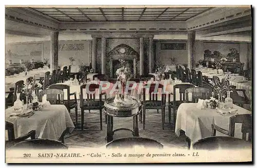 Ansichtskarte AK Saint Nazaire Cuba Salle a Manger de Premiere classe Bateau