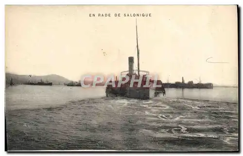 Cartes postales En Rade De Salonique Grece Bateau