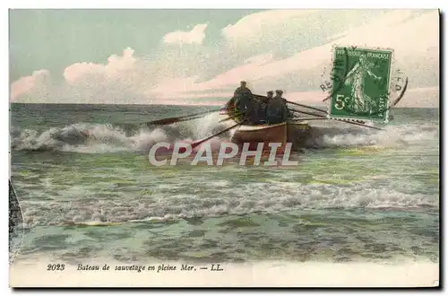 Cartes postales Bateau de sauvetage en pleine mer