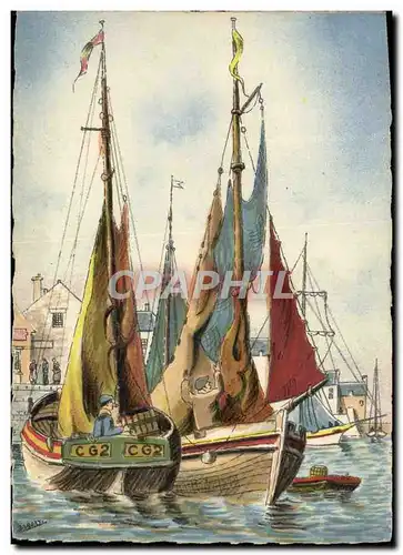 Cartes postales Bateaux de peche